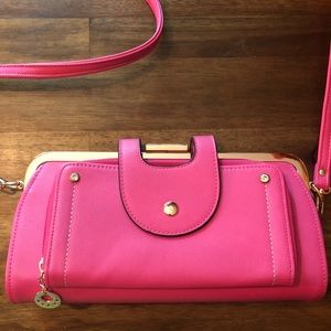 LIKE NEW FUN BRIGHT PINK CROSSBODY